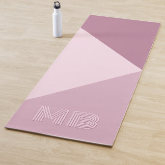 Custom Mauve Taupe Dusty Rose Blush Pink Coloured Yoga Mat