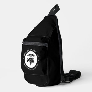 Custom MD Doctor of Medicine Doctor Graduation Sling Bag