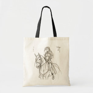 Custom Mediaeval Warrior Woman Art Tote Bag