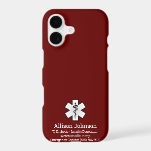 Custom Medical Alert Phone Case