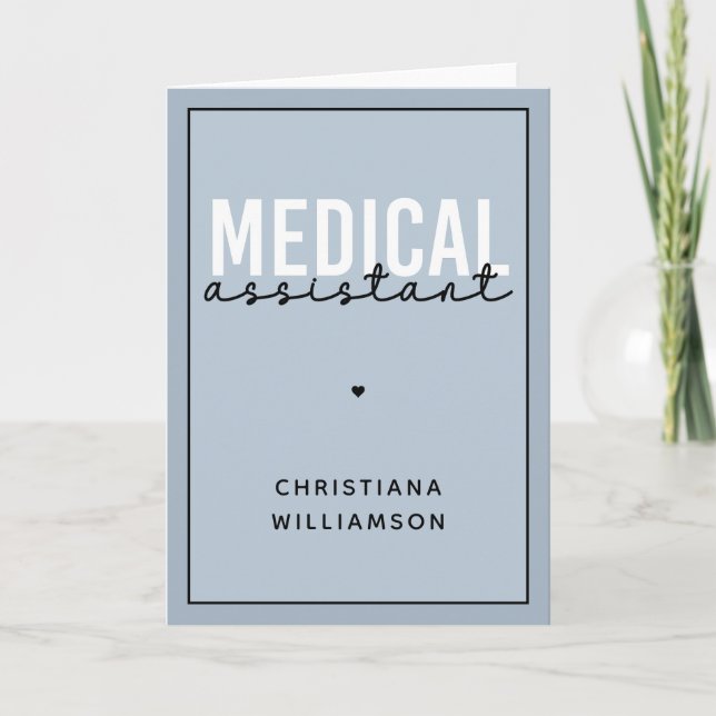 Custom Medical Assistant | Clinical Assistant Gift Card (Front)