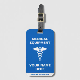 Custom Medical Handle with care Luggage Tag