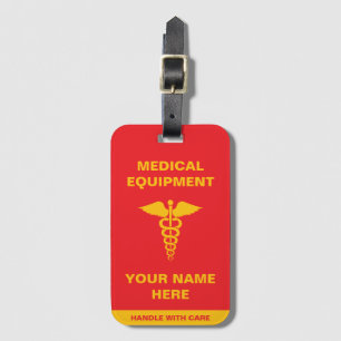Custom Medical Handle with care Luggage Tag