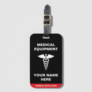 Custom Medical Handle with care Luggage Tag