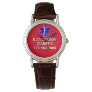 Custom Medical Identification Emergency Alert Watch