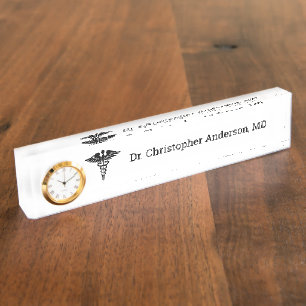 Custom Medical School Doctor Graduation Nameplate
