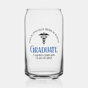 Custom Medical School Graduation Commemorative Can Glass