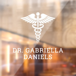 Custom Medical Symbol Caduceus Doctor Dr