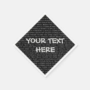 Custom Medical Terminology Napkins
