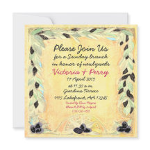 Custom Mediterranean Olive & Yellow Luncheon -