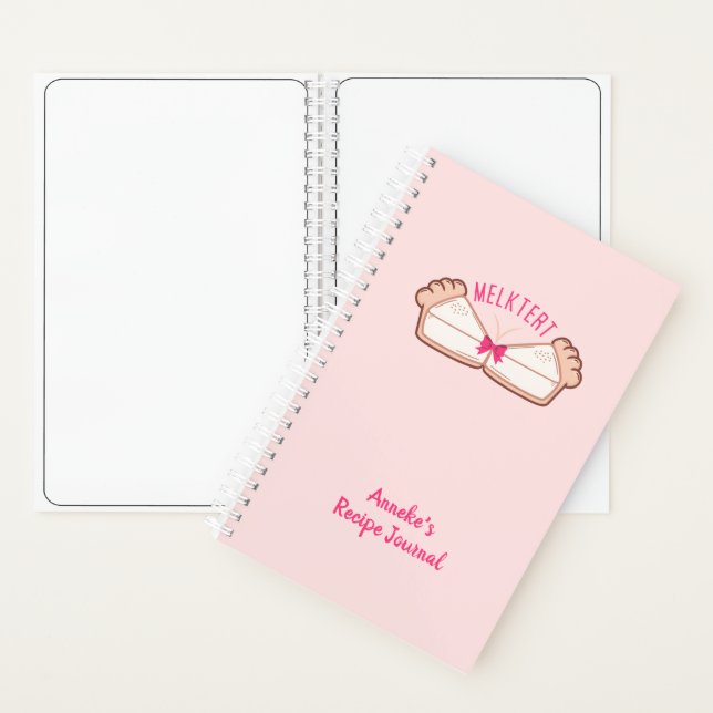 Custom Melktert Boeremeisie Spiral Notebook (Inside)