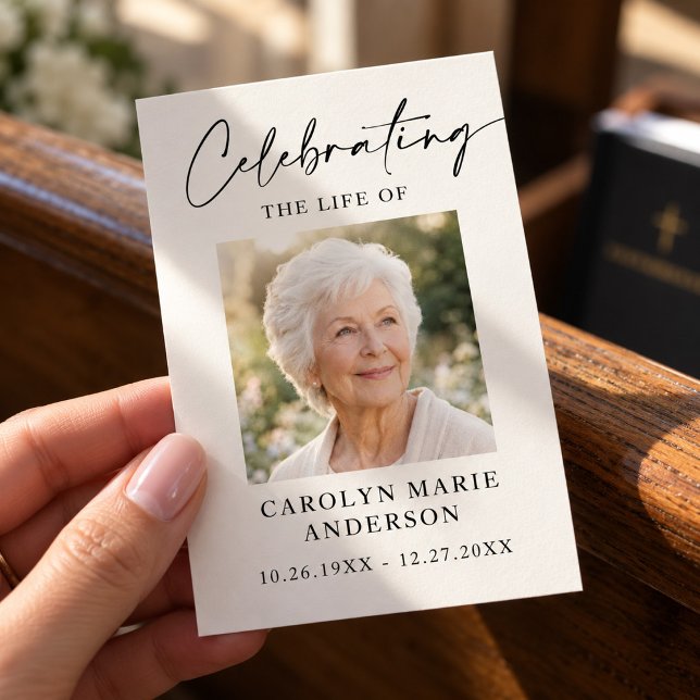 Custom Memorial Funeral Prayer Cards Keepsake (Creator Uploaded)