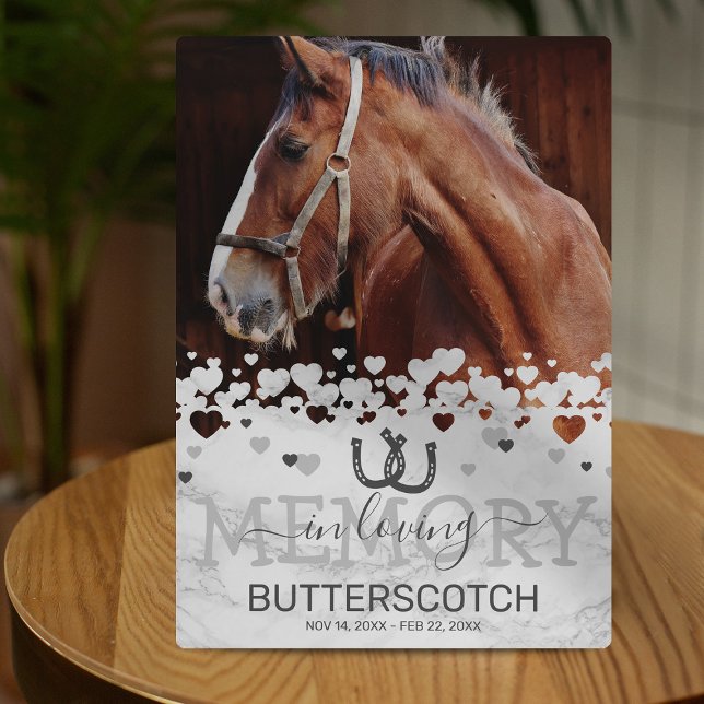 Custom Memorial Pet Horse Photo Plaque (Creator Uploaded)