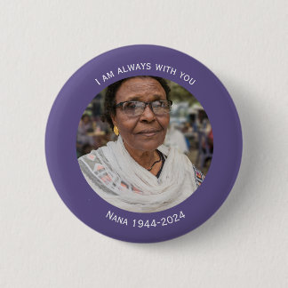 Custom Memorial Photo Lapel Pin, Funeral, Wedding 6 Cm Round Badge