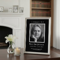 Custom Memorial Welcome Sign with Photo