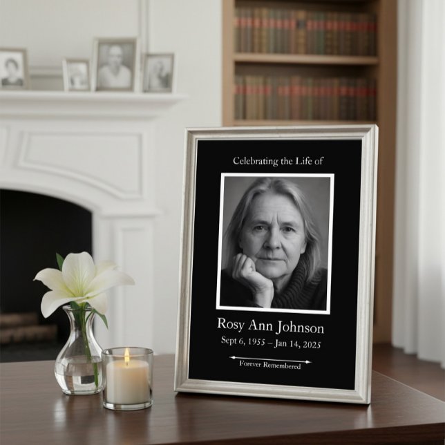 Custom Memorial Welcome Sign with Photo (Creator Uploaded)