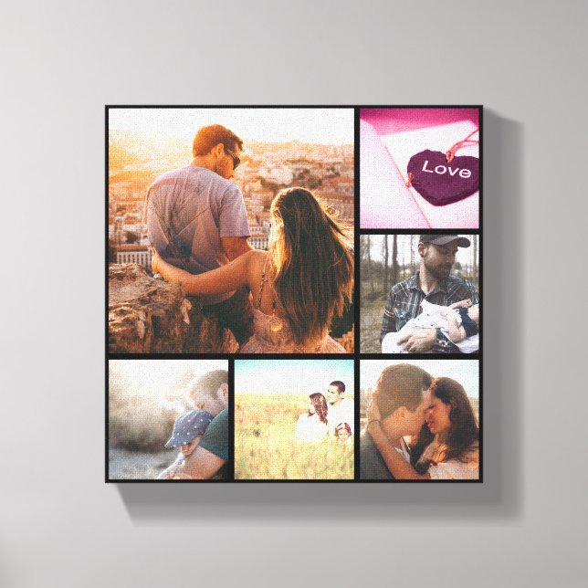 Custom memories photo montage canvas print (Front)