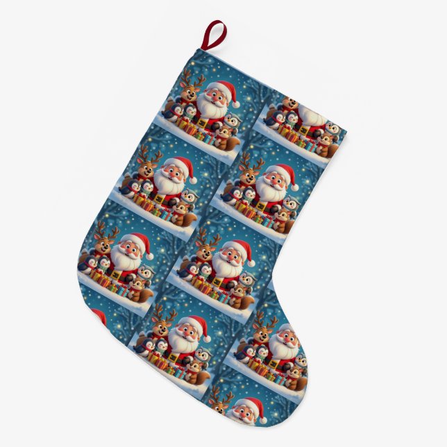 Custom Memory Keepsake Christmas Stocking (Front (Hanging))
