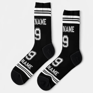 Custom men's socks with football jersey number