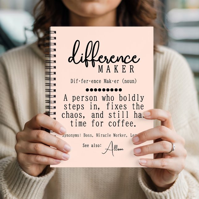 Custom Mentor Appreciation Journal, Boss gift Notebook (Custom Recognition Diary for Nurses, Teachers, and Team Leaders)