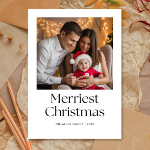 Custom Merriest Family Christmas Holiday Card