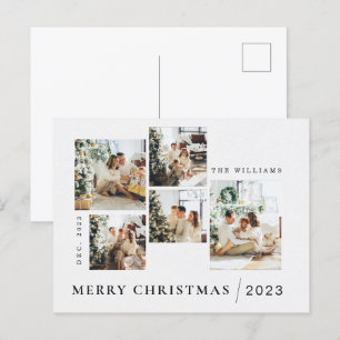 Custom Merry Christmas Card Printable Postcard