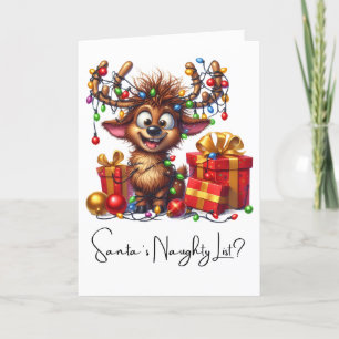 Custom Merry Christmas Funny Quotes For Friends Holiday Card