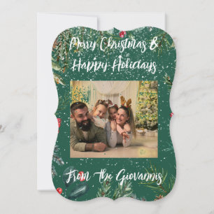 CUSTOM MERRY CHRISTMAS GREETING CARD 