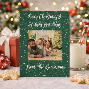CUSTOM MERRY CHRISTMAS GREETING CARD 