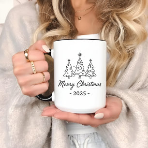 Custom Merry Christmas Mug for Her, Him & Coworker