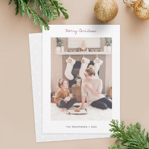 Custom Merry Christmas Photo Card Template