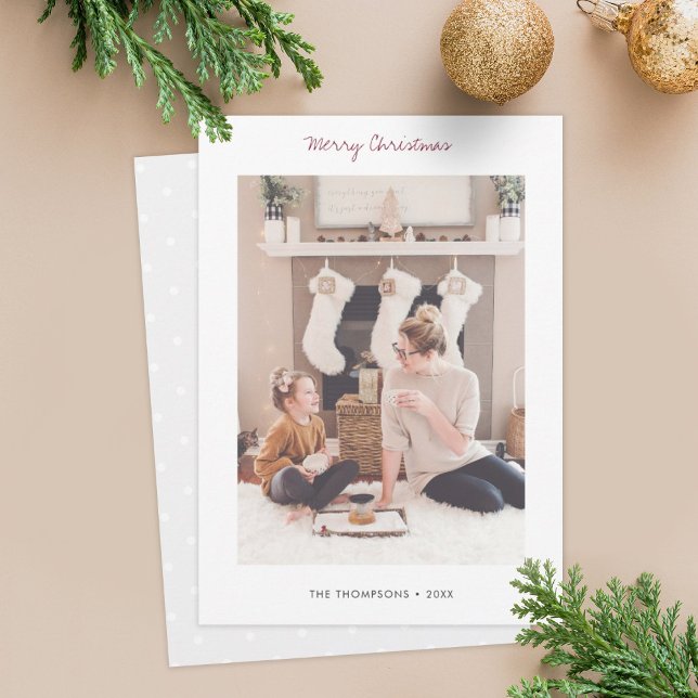 Custom Merry Christmas Photo Card Template (Creator Uploaded)