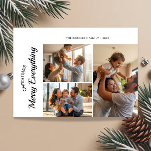 Custom Merry Everything Family Holiday Card