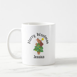 Custom Merry Woofmas Mug – Dog Mom & Dad Christmas