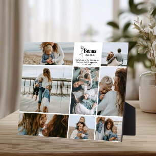 Custom Message Bonus Mama Design Plaque