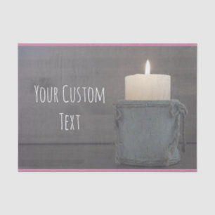 Custom Message Candle Tissue Paper