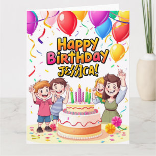 Custom Message Card – Personalised Happy Birthday