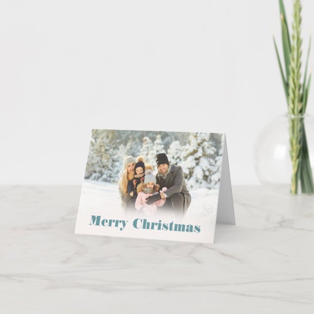 Custom Message Folded Photo Holiday (Front)
