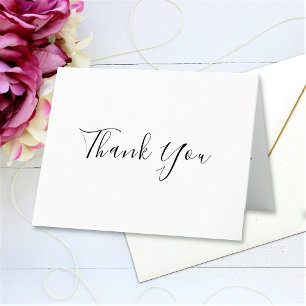 Custom Message Folded Thank You Card
