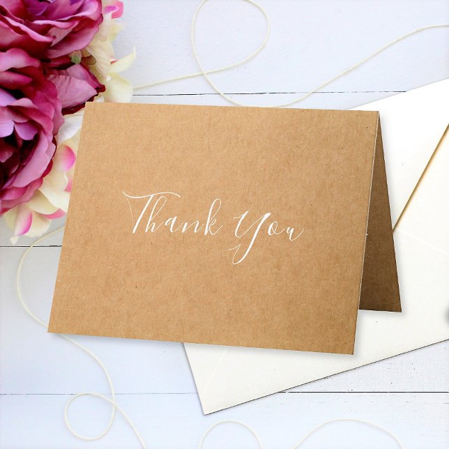 Custom Message Folded Thank You Card (Creator Uploaded)