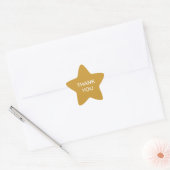 Custom Message Gold Colour Star Sticker (Envelope)