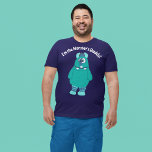 Custom Message Goofy Monster Graphic T-Shirt<br><div class="desc">This fun graphic tee features a cute illustration of a goofy looking monster with your own custom slogan above in bold white lettering.</div>