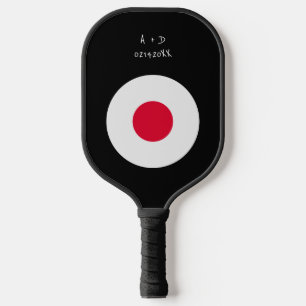 Custom Message Japan Flag Pickleball Paddle