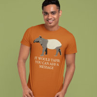 Custom Message Malayan or Asian Tapir Graphic