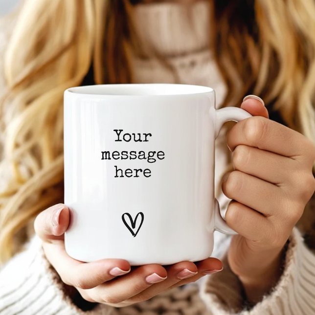 Custom Message | Modern Script Mother Mum Coworker Coffee Mug (Custom Message Mug for Mom, Dad, Birthday,  Graduation, Teachers, Best Friends or Coworkers Gift)