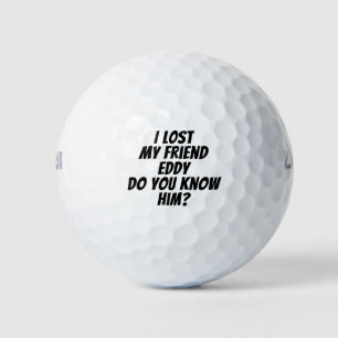 Custom message name golf balls