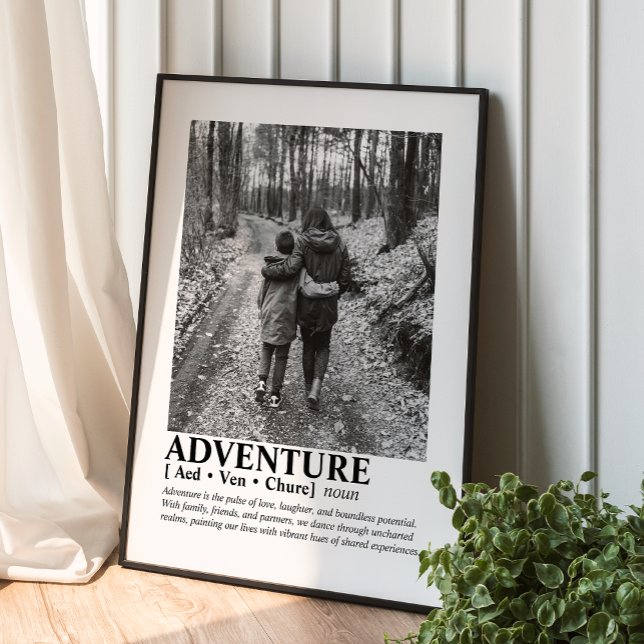 Custom Message Photo Personalised Family Portrait Poster (Creator Uploaded)