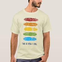 Custom Message Rainbow Longboards Graphic