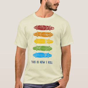 Custom Message Rainbow Longboards Graphic T-Shirt