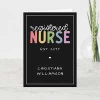 Custom Message Registered Nurse RN Graduation